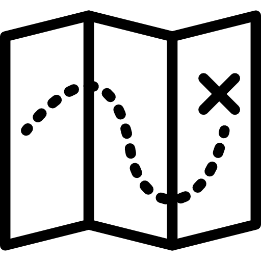Treasure map icon